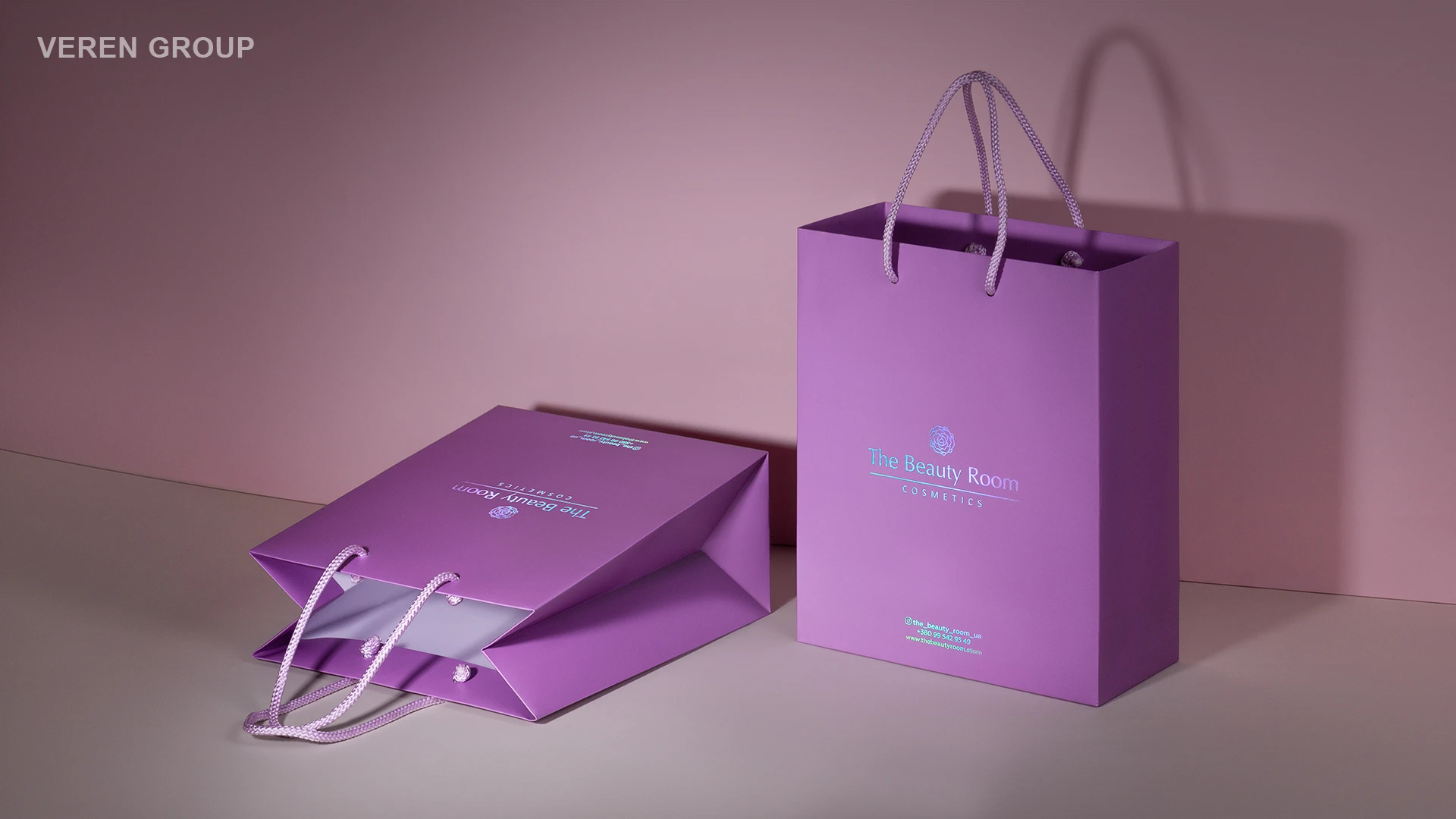 Упаковка для магазина косметики The beauty room