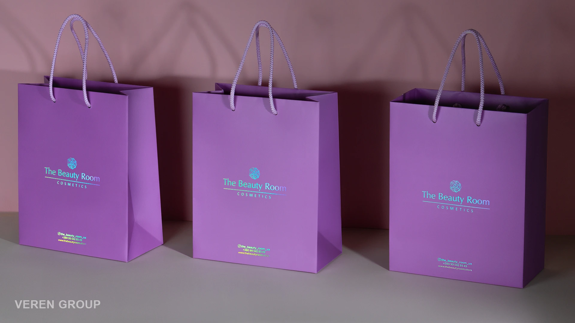 Упаковка для магазина косметики The beauty room