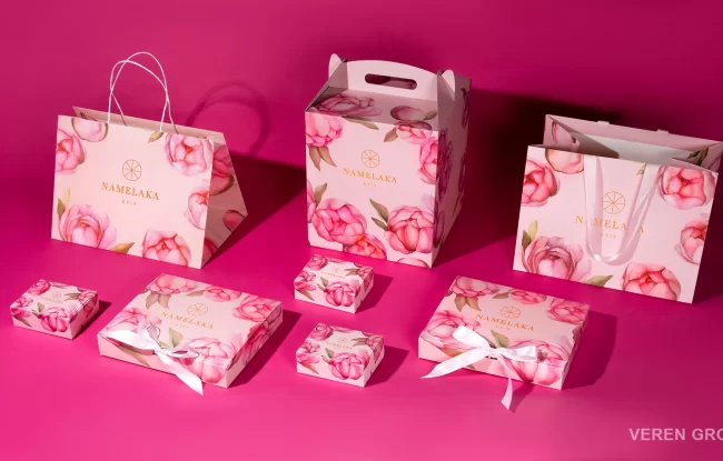 Упаковка для кондитерского магазина Namelaka Kyiv (Peony) Упаковка для кондитерского магазина Namelaka Kyiv (Peony)