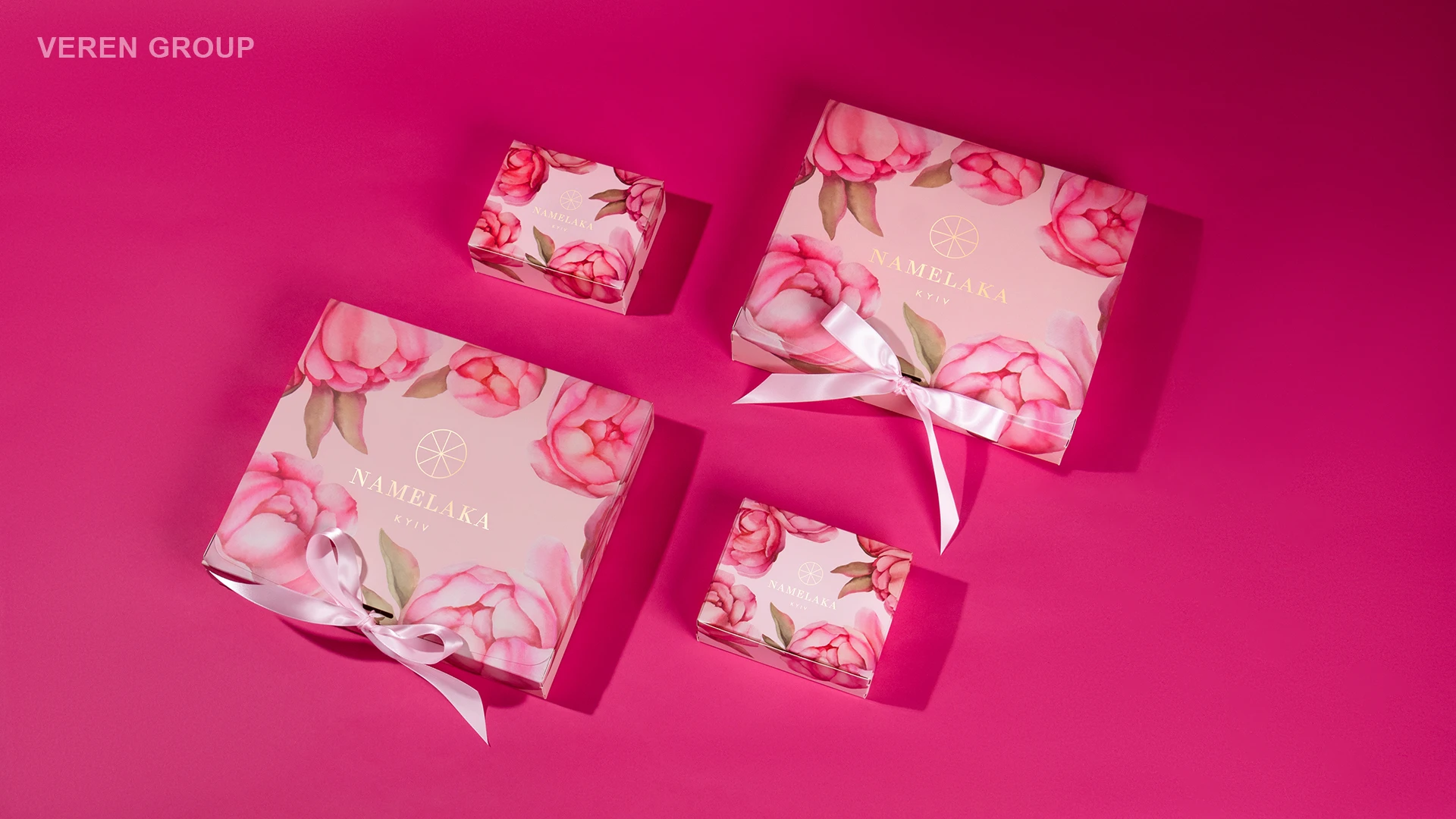 Упаковка для кондитерского магазина Namelaka Kyiv (Peony)