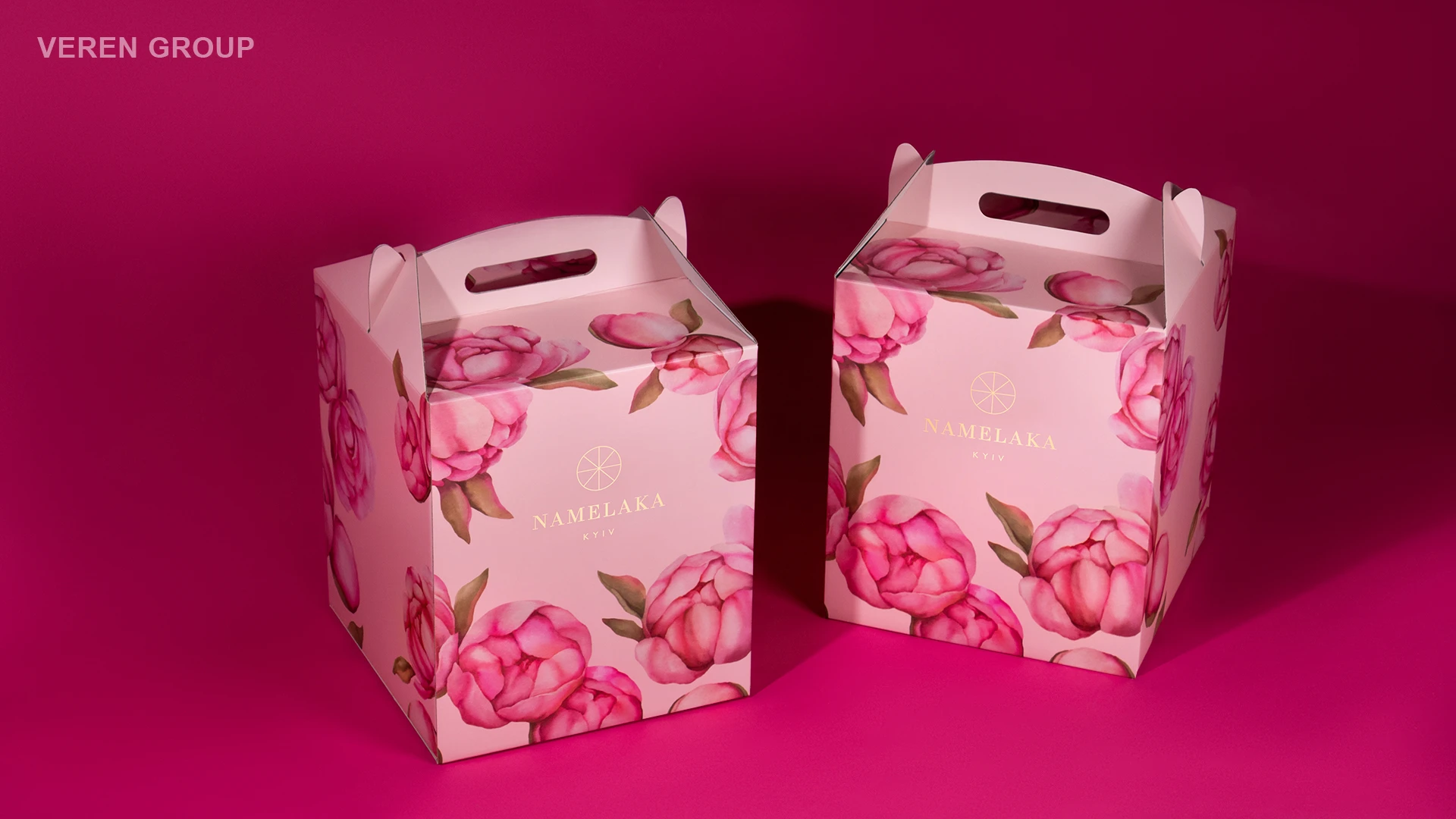 Упаковка для кондитерского магазина Namelaka Kyiv (Peony)