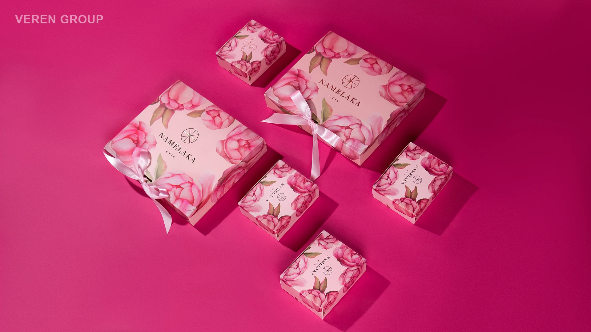 Упаковка для кондитерского магазина Namelaka Kyiv (Peony)