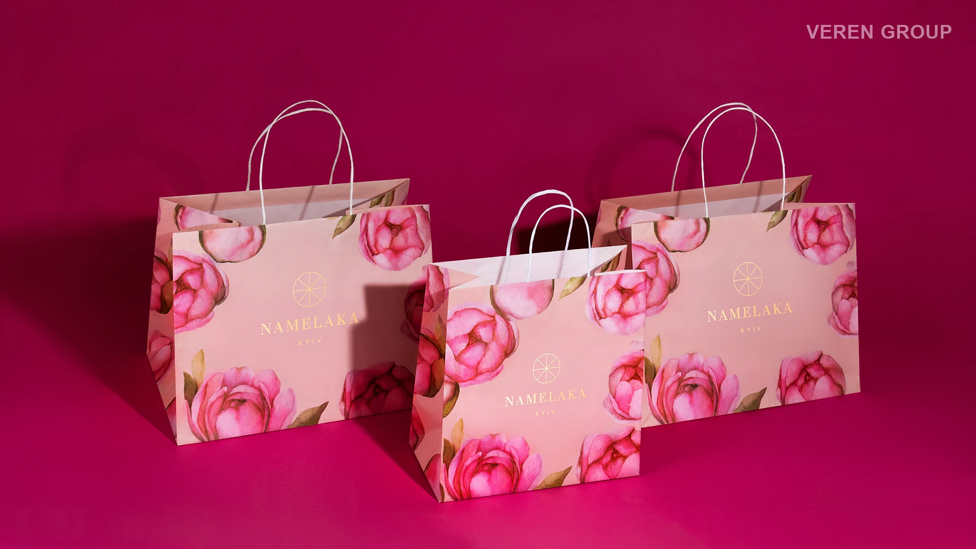 Упаковка для кондитерского магазина Namelaka Kyiv (Peony)