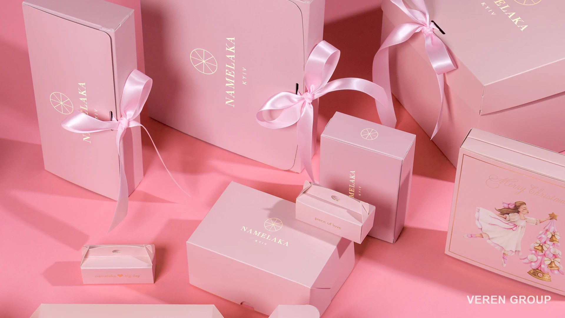 Упаковка для кондитерского магазина Namelaka Kyiv (Gold)