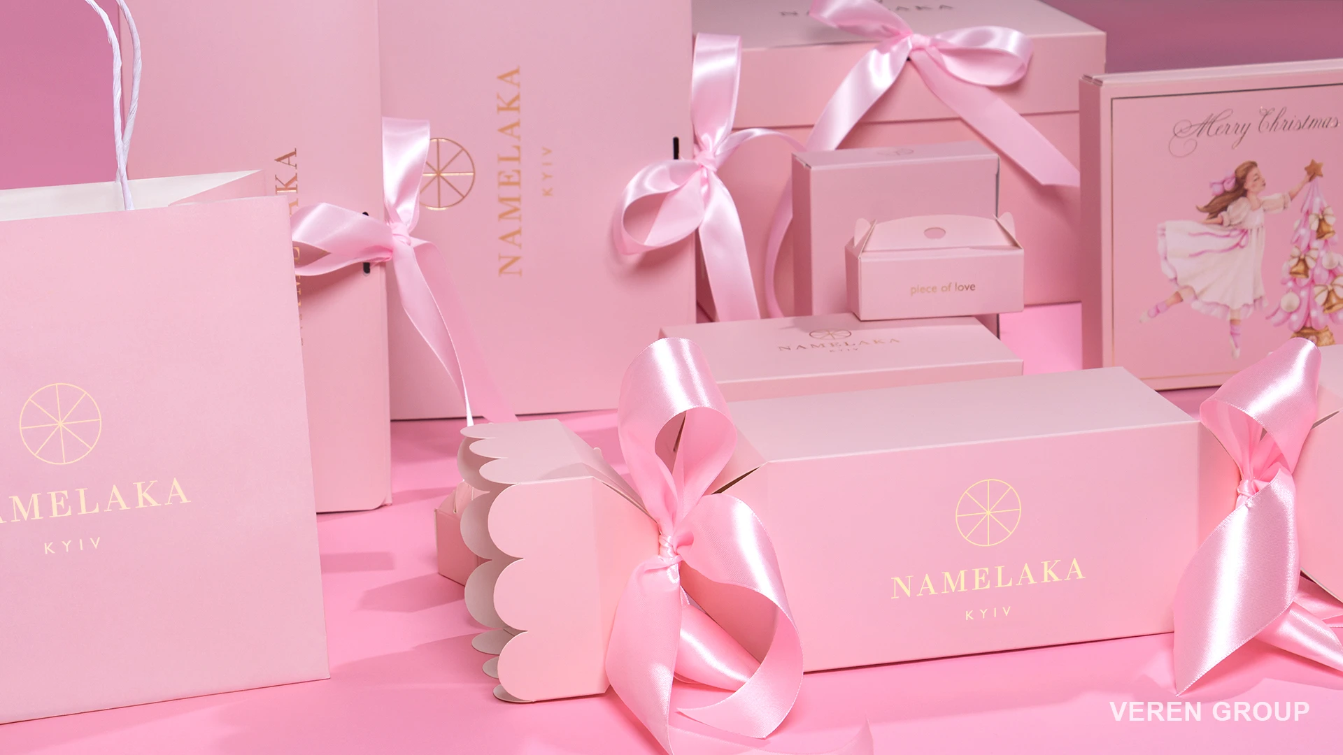 Упаковка для кондитерского магазина Namelaka Kyiv (Gold)