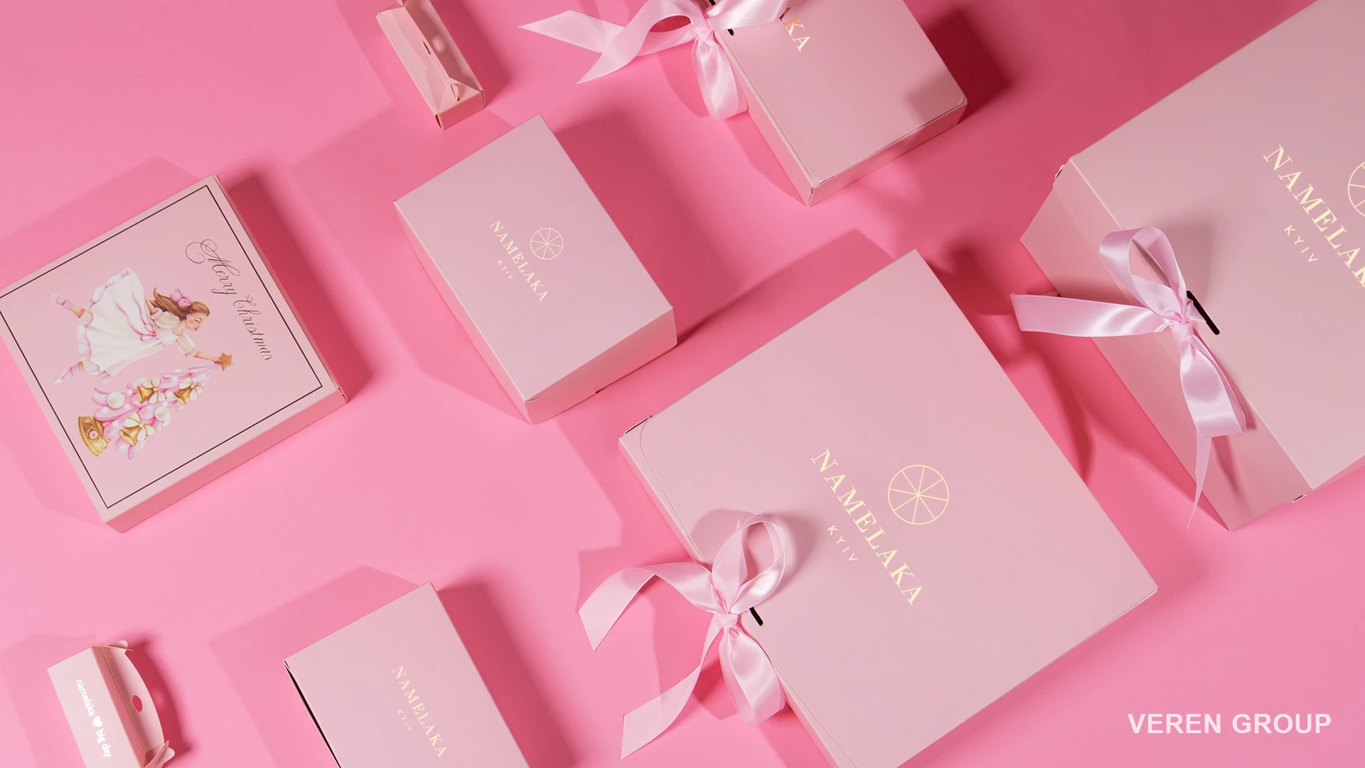 Упаковка для кондитерского магазина Namelaka Kyiv (Gold)