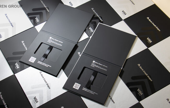 Презентационная упаковка для банковских карт Bank Credit Dnipro