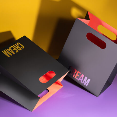 Паперові пакети для інтернет-магазину преміальної косметики CREAM