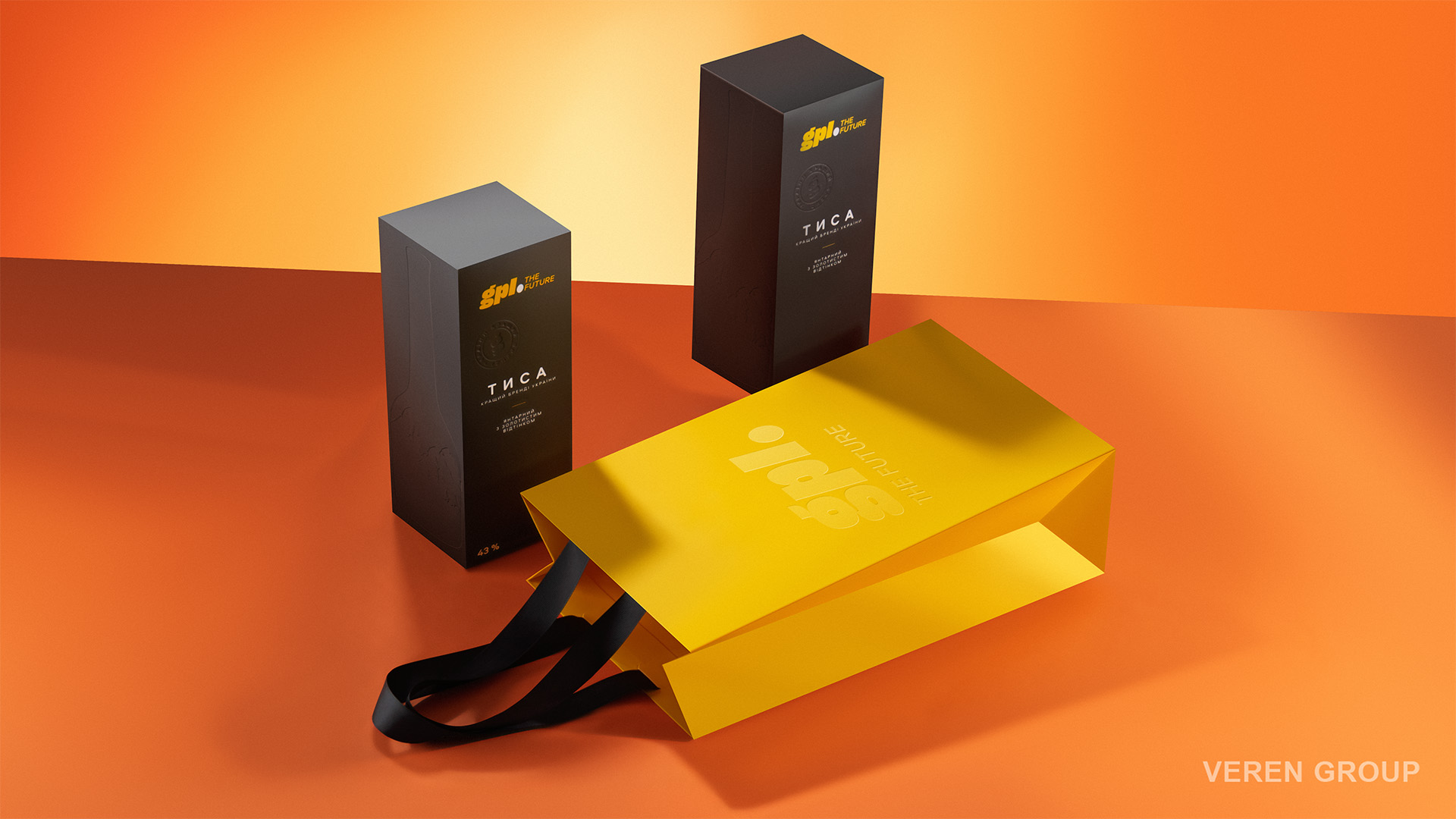 Подарочная упаковка для лимитированной серии коньяка Тиса