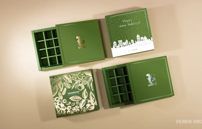 Новорічне пакування для подарункових наборів FoodBoom